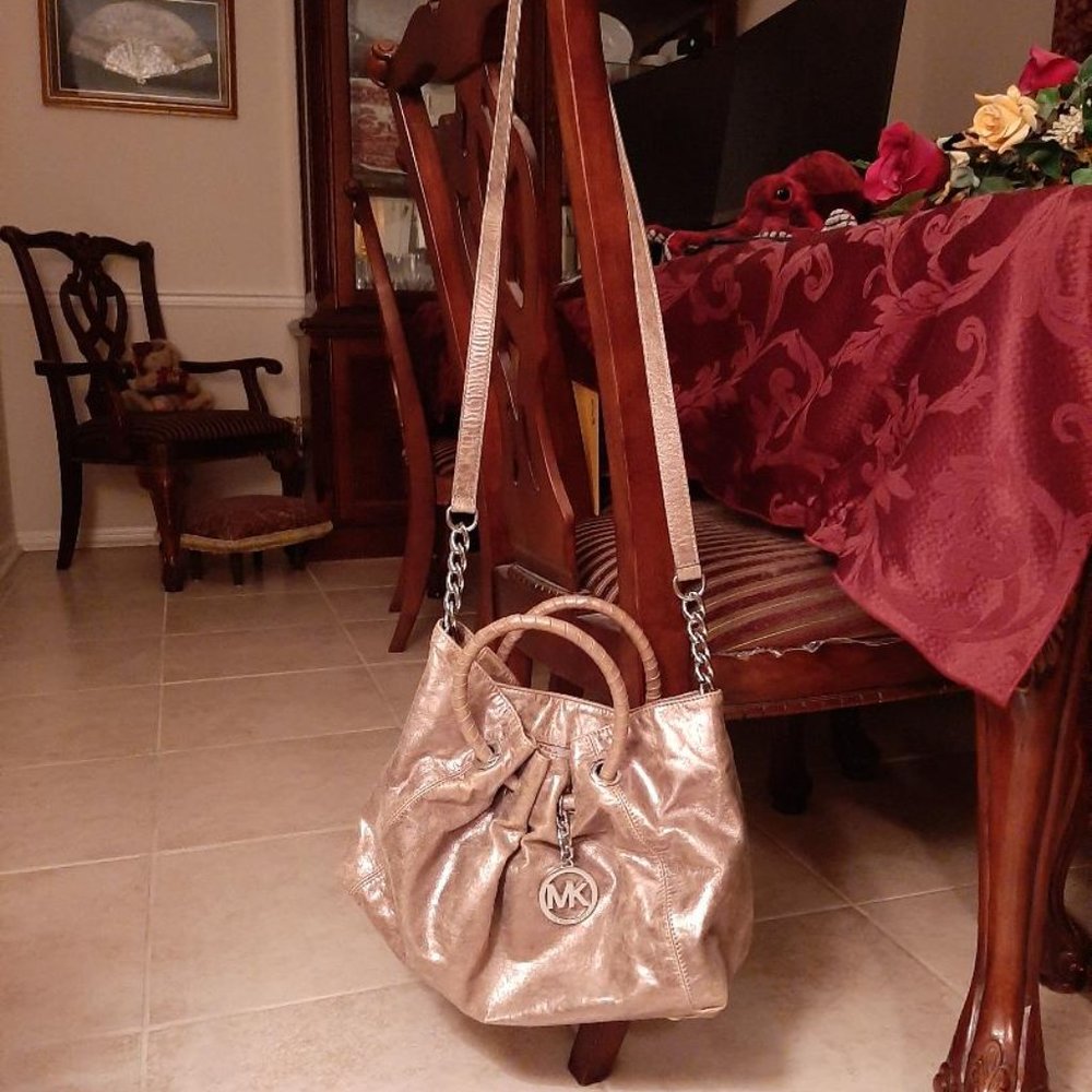 Michael Kors Leather Shoulder Bag Handbag Crossbody Purse